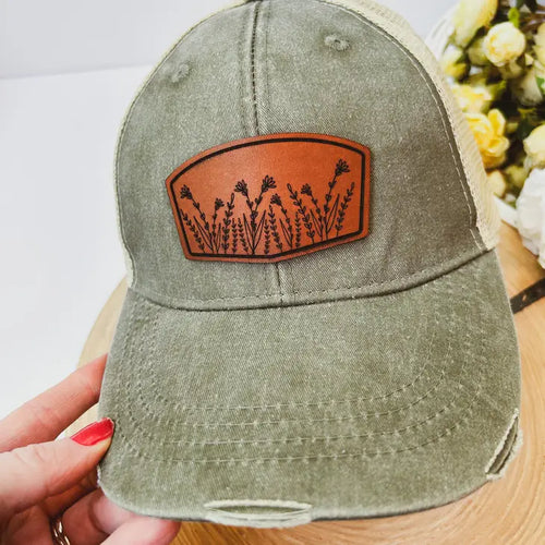 Wildflower Distressed Hat