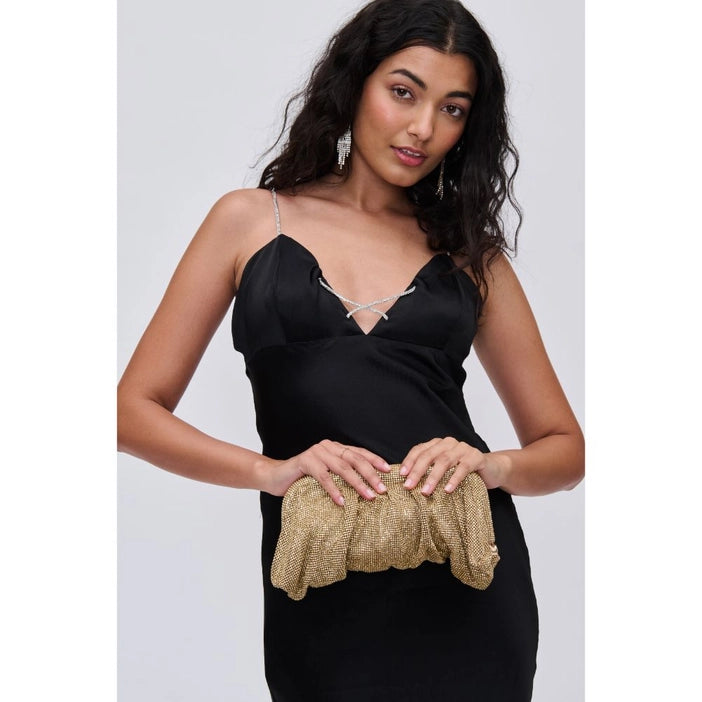 Gold Rhinestone Evening Bag