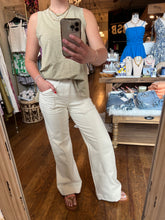 High Rise 33” Inseam Wide Comfort Flare with Seams