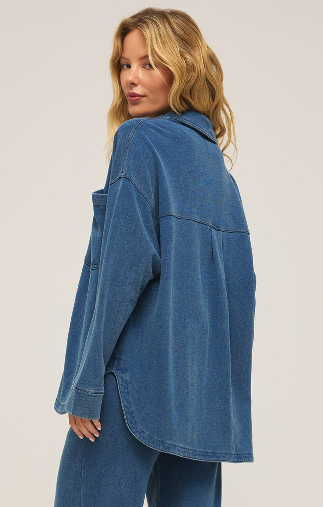 All Day Knit Denim Jacket in Vintage Indigo – Brick Street
