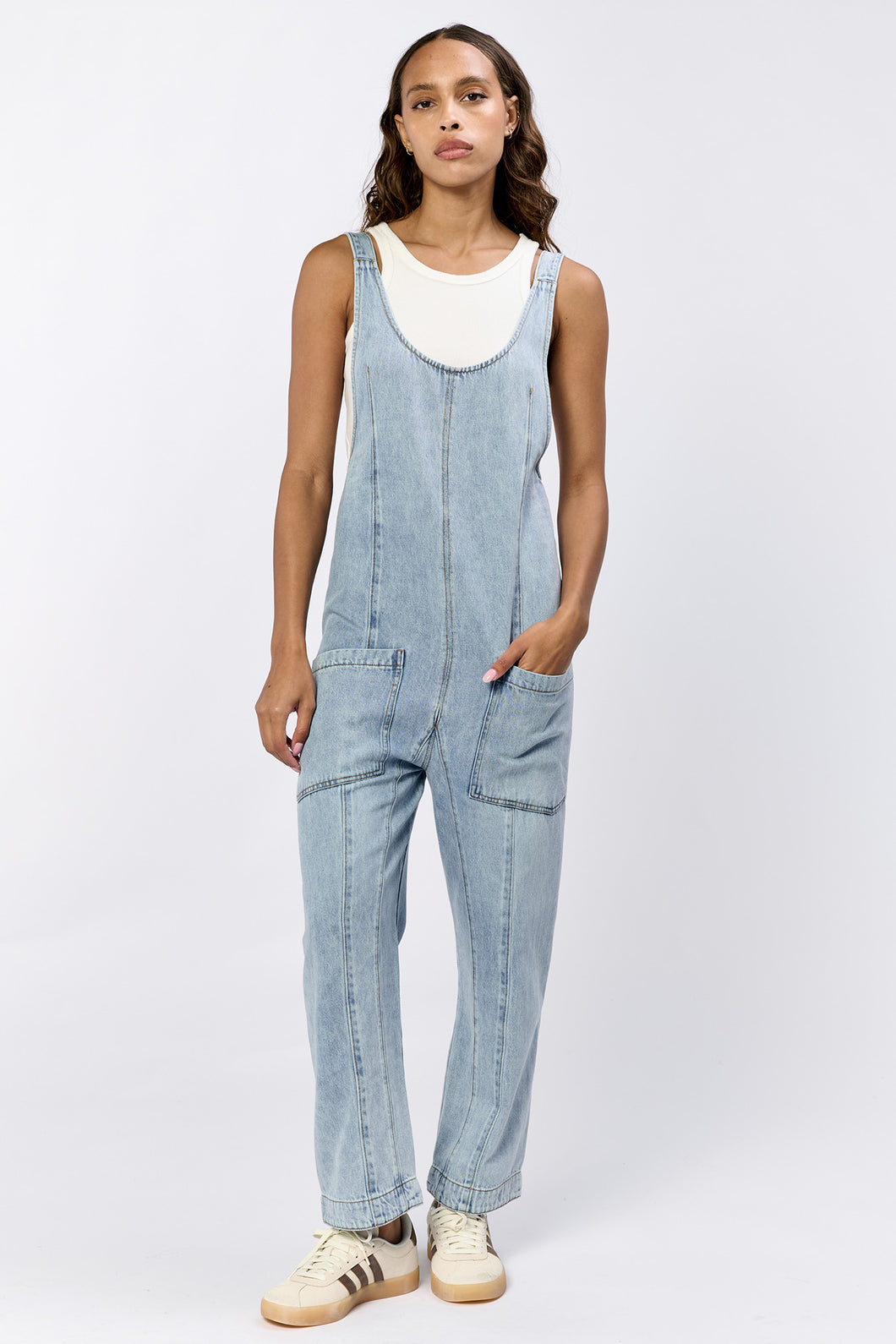 Julie Denim Overalls