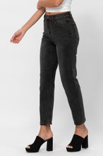 High Rise Grey Wash Straight Leg Jean