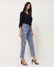 Ophelia Snow Criss Cross Boyfriend Jeans