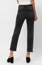 High Rise Grey Wash Straight Leg Jean