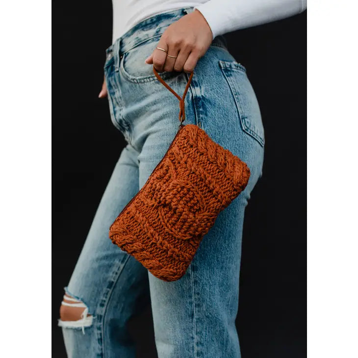 Cable Knit Clutch – Brick Street Boutique 