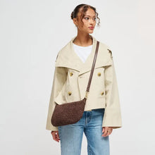 Jordan Textured Woven Hobo in Espresso