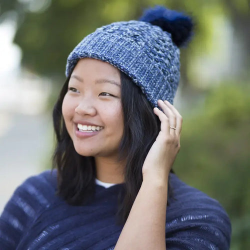 Knit Beanie with Pom