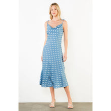 Tie Straps Polka Dot Midi Dress