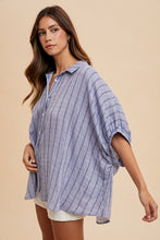 Oversized Striped Blouse