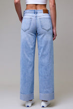 Mid Rise Logan Dad Jean With Raw Hem 3in Cuff