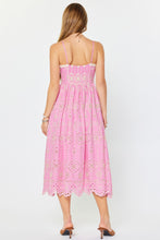Eyelet Embroidered Cami Midi Dress