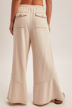 Washed Ruffle Bottom Terry Pants