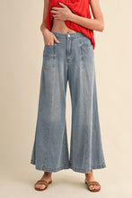 Washed Denim Wide Leg Denim