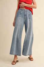 Washed Denim Wide Leg Denim