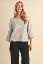 Elbow Length Sleeve Sweater Cardigan