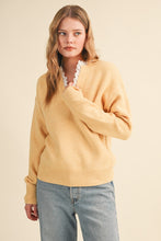Ruffle Scalloped Lace Trim V-Neck Sweater