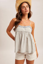 Ruffle Striped Cami