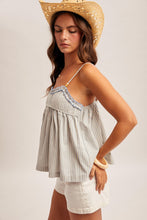 Ruffle Striped Cami