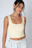 Double Lace Square Crop Top