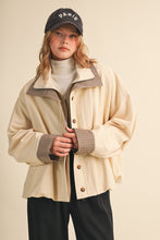 Bubble Hem Houndstooth Contrast Coat