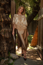 Argyle Button Down Cape Cardigan