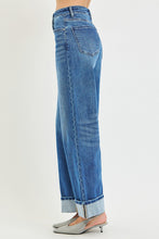 Slouchy Wide Leg Jeans With Cuffed Jeans