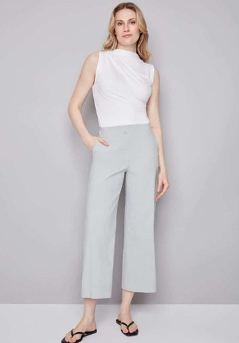 Pull On Wide Leg Blue Stripe Pant