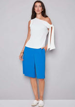 Asymmetric Neckline Tie Shoulder Sleeveless