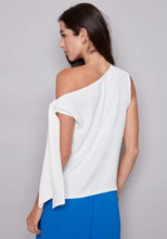 Asymmetric Neckline Tie Shoulder Sleeveless