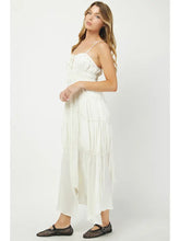 Cream Handkerchief Maxi Dress
