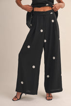 POLKA DOT TUBE TOP WITH SPLIT BACK AND WIDE PANTS