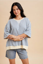 Striped French Terry Top