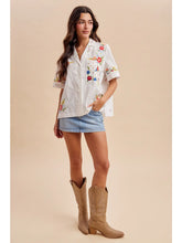 Embroidered Buttondown Blouse