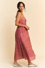 Floral Lace Fabric Mix Patchwork Maxi Slip Dres