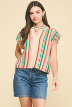 Color Block V-Neck Sweater Top