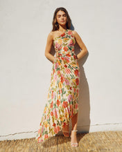 Asymmetrical Pleated Maxi Dress