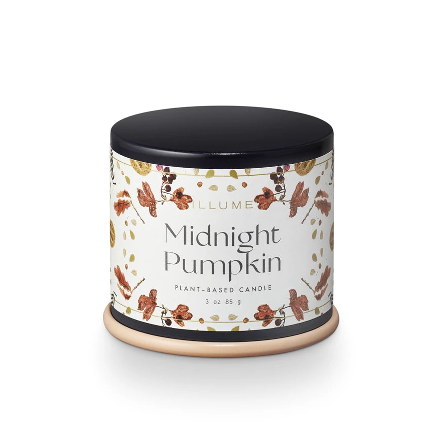 Midnight Pumpkin Tin Candle