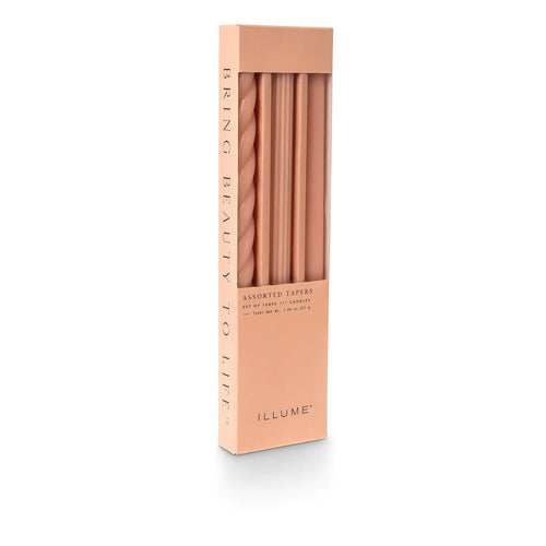 Peach Colored Tapers