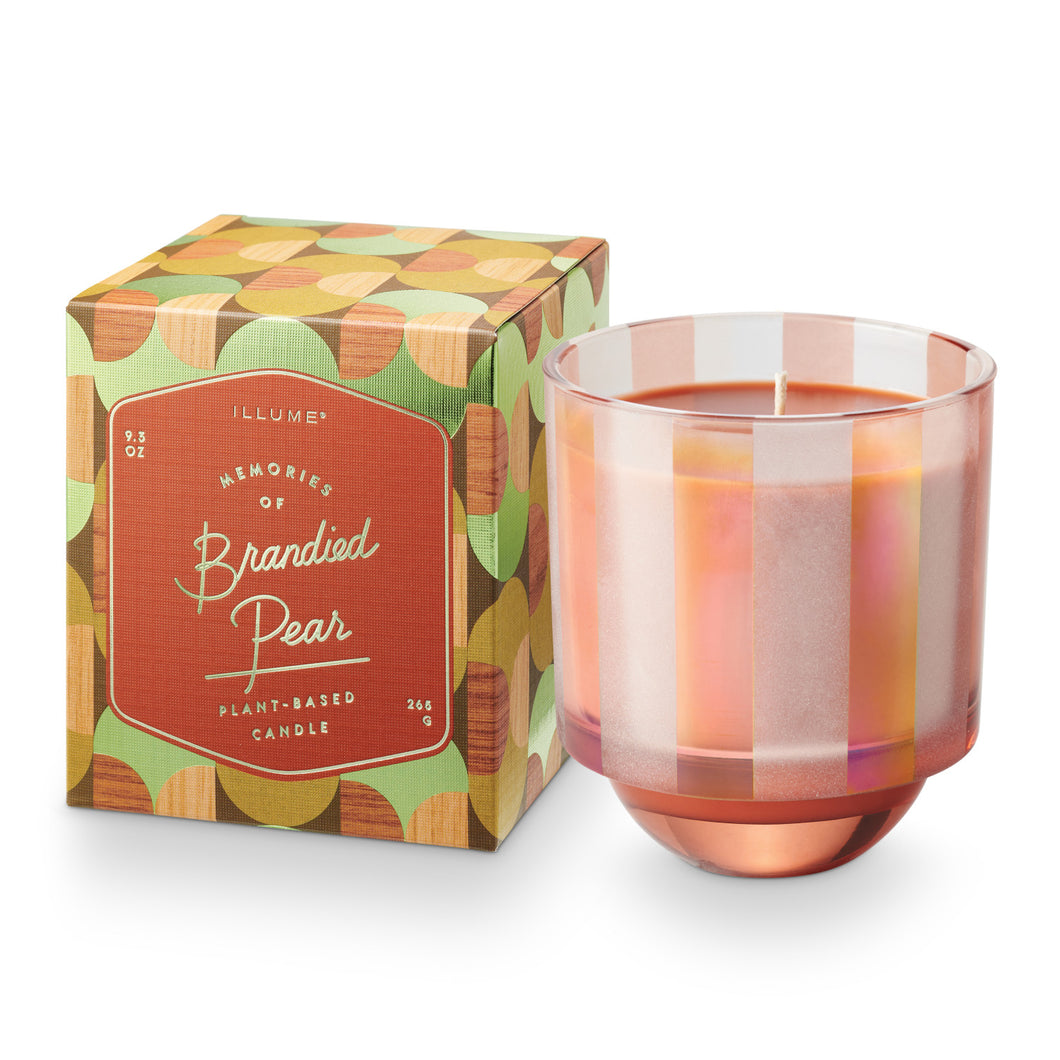 Brandied Pear Glass Candle