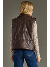 Brown Faux Leather Vest