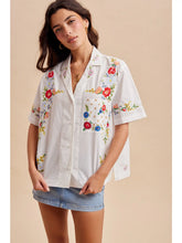 Embroidered Buttondown Blouse