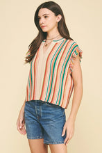 Color Block V-Neck Sweater Top