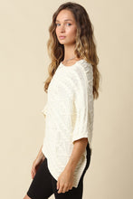 Margo Textured Knit Poncho Top