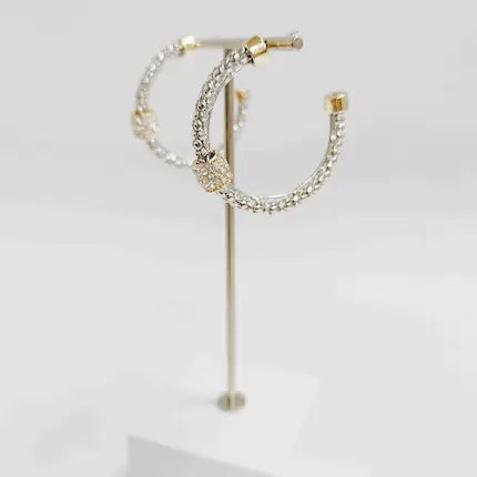 Pipa Silver Hoop Earring