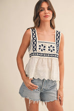 Crochet Eyelet Cami Sleeveless Top