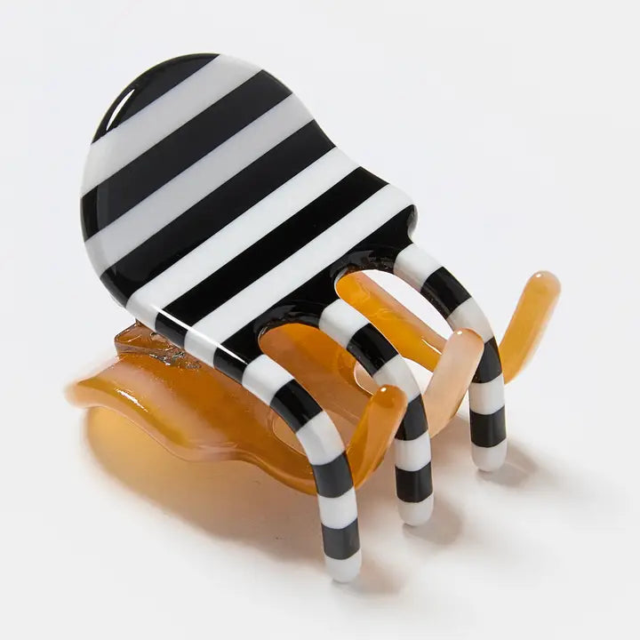 Mini Claw Clip in Stripes