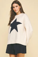 Star Knit Oversized Sweater