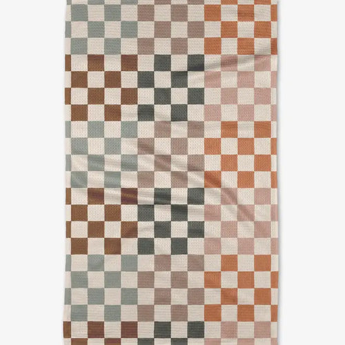 Autumn Checkers Dish Towel