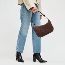 Jordan Textured Woven Hobo in Espresso