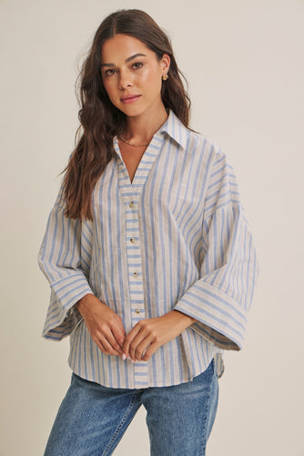 Sunday Market Stripe Easy Fit Top